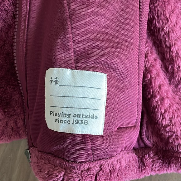 Columbia Girls Fireside Sherpa jacket size S/M (8) maroon - Picture 8 of 8